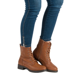 SDS Botas cálidas de camello marrón 3