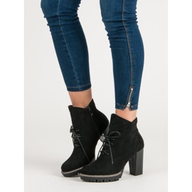 Nio Nio Botas de moda en la plataforma negro 2