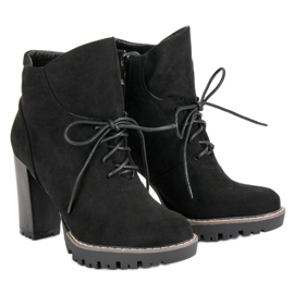 Nio Nio Botas de moda en la plataforma negro 1