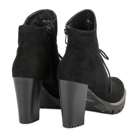 Nio Nio Botas de moda en la plataforma negro 6