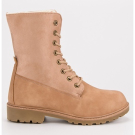Super Me Botas con cordones rosado 8