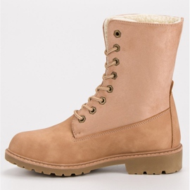 Super Me Botas con cordones rosado 10