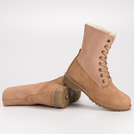 Super Me Botas con cordones rosado 12