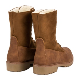 Super Me Botas con cordones marrón 10