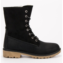 Super Me Botas con cordones negro 13
