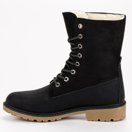 Super Me Botas con cordones negro 2