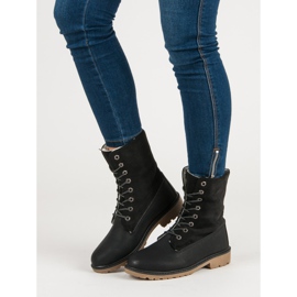 Super Me Botas con cordones negro 7
