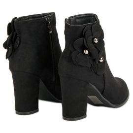 Botines de gamuza en una barra negro 5