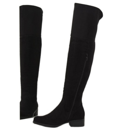 Bota mosquetero negra 7535-PG Black negro 5