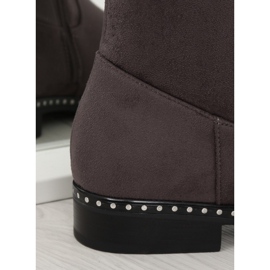Botas mosqueteras grises para mujer 7538-PG Gris 5