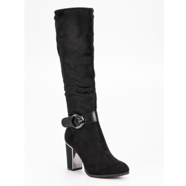 Super Me Botas elegantes en un poste negro 2