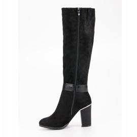 Super Me Botas elegantes en un poste negro 3