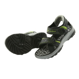 Rider Sandalias negras y grises del jinete al agua 80608 para velcro negro 4 Rider Sandalias negras y grises del jinete al agua 80608 para velcro negro 4