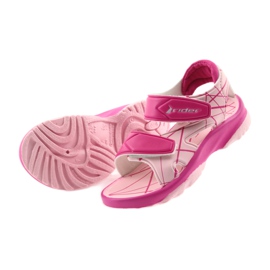 Sandalias rosas zapatos infantiles velcro para agua Rider 488 4