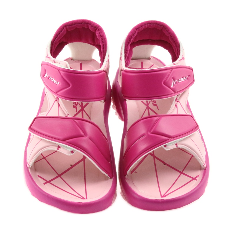 Sandalias rosas zapatos infantiles velcro para agua Rider 488 rosado 3