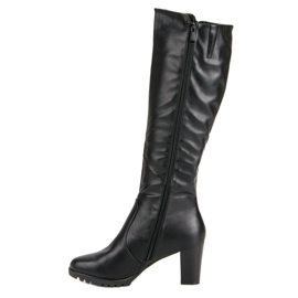 Super Me Botas negras con cremallera negro 2
