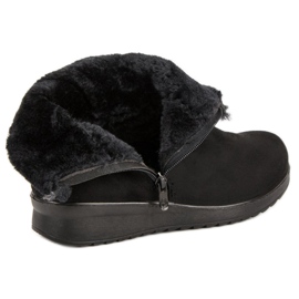 Botas de gamuza cálidas negro 4