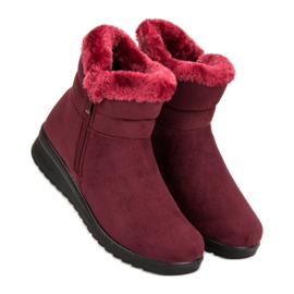 Botas de gamuza cálidas rojo 1