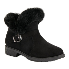 Botas bajas de ante negro 6