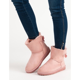 Queentina Mukluki rosa con lazo 1