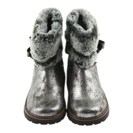 American Club Botas americanas botas de invierno con piel 17042 negro gris 4
