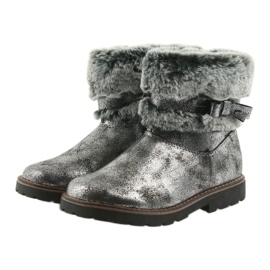 American Club Botas americanas botas de invierno con piel 17042 negro gris 3