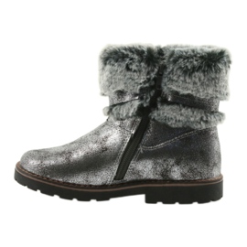 American Club Botas americanas botas de invierno con piel 17042 negro gris 2