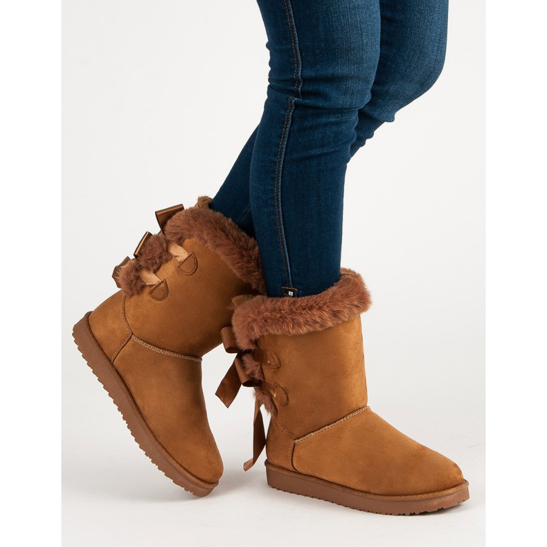 Mukluki alto con arcos marrón 2