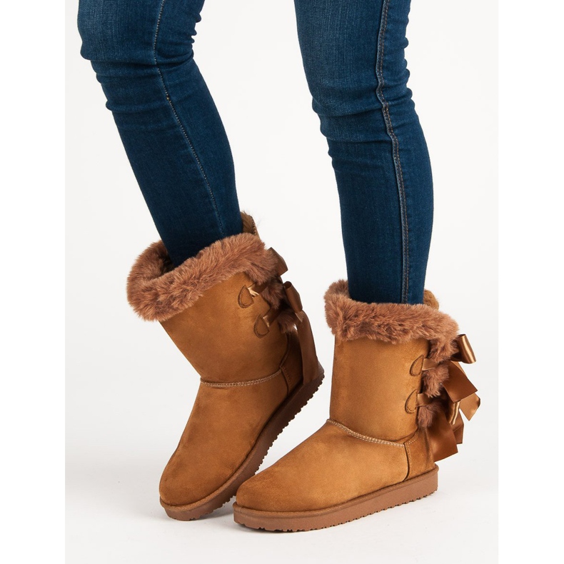 Mukluki alto con arcos marrón 1