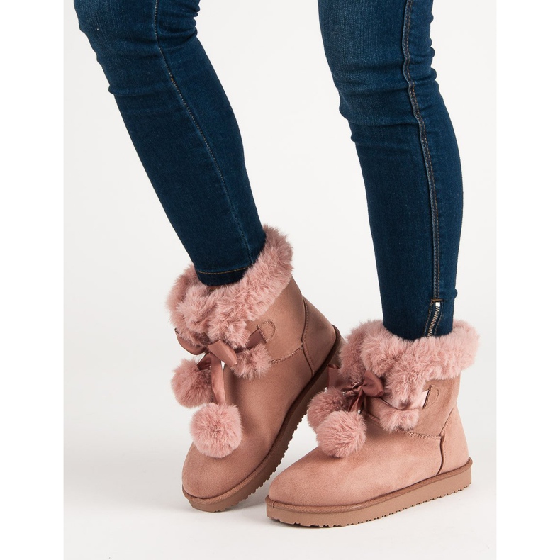 Polvo de moda Mukluki rosado 1 Polvo de moda Mukluki rosado 1