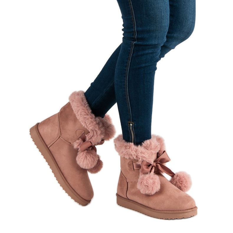 Polvo de moda Mukluki rosado 2 Polvo de moda Mukluki rosado 2