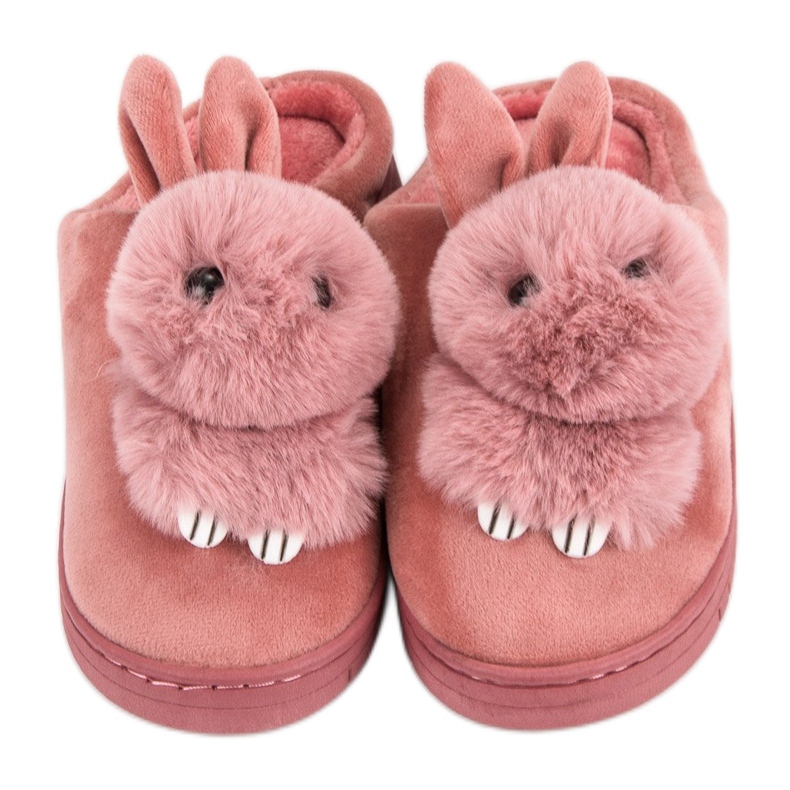 Pantuflas calientes rosa 1