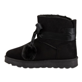 Mukluki negro con pompones 5