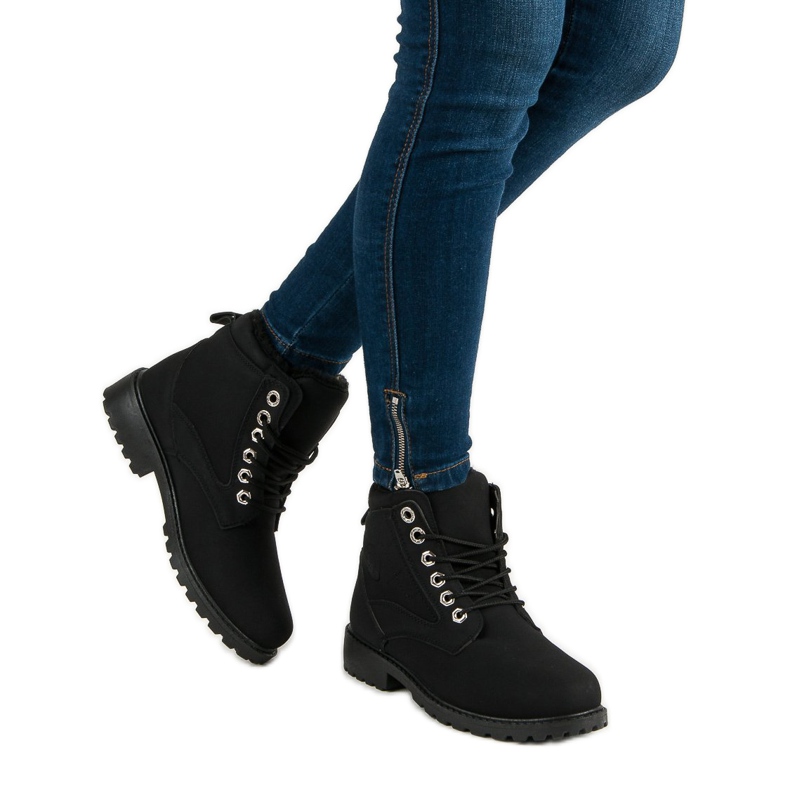 Botas de montaña clásicas negras negro 2