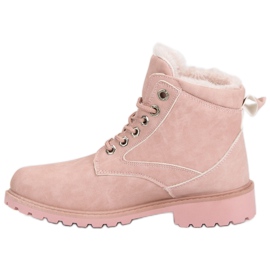 Botas de montaña clásicas rosas rosado 6