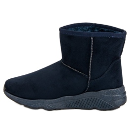 Botas de nieve en la plataforma azul azul marino 6