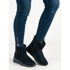 Botas de nieve en la plataforma azul azul marino 3