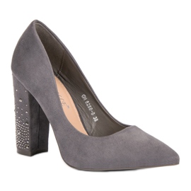 Bestelle Bombas grises con cristales 2