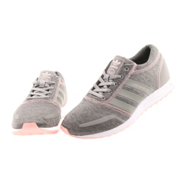 Adidas ORIGINALS Los Angeles W gris rosado 5