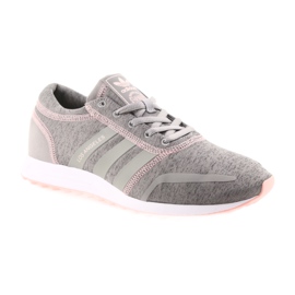 Adidas ORIGINALS Los Angeles W gris rosado 1