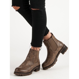 SDS Botines Chelsea casuales marrón 2