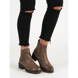SDS Botines Chelsea casuales marrón 1