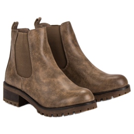 SDS Botines Chelsea casuales marrón 6