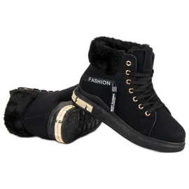 Zapatillas altas con aislamiento negro 1
