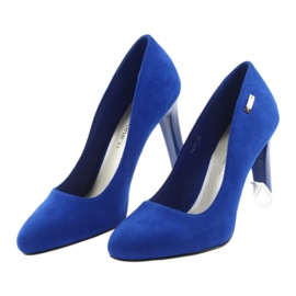 Sergio Leone Zapatos ante 1457 azul 3
