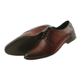 Zapatos de cuero sin ture marrón 4