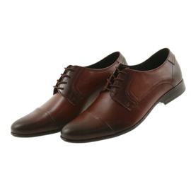 Zapatos de cuero sin ture marrón 3