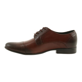 Zapatos de cuero sin ture marrón 2