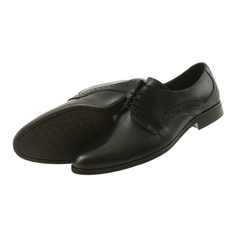 Tur Zapatos masculinos de cuero negro 4 Tur Zapatos masculinos de cuero negro 4