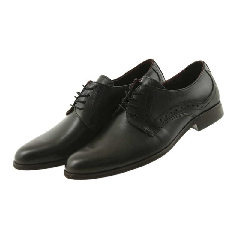 Tur Zapatos masculinos de cuero negro 3 Tur Zapatos masculinos de cuero negro 3
